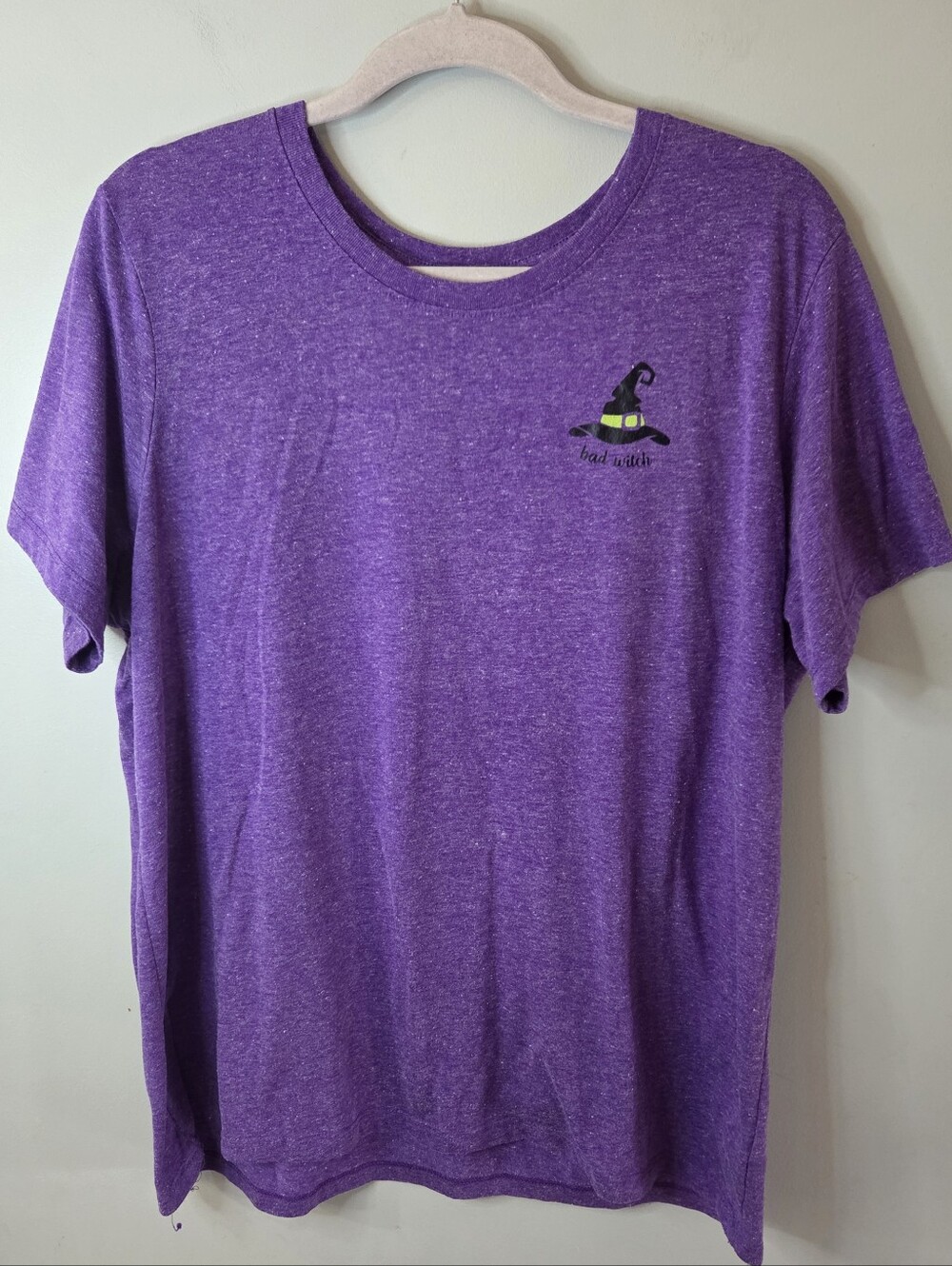 Bad Witch Shirt Celebrate Halloween Funny Purple 2XL Emo Spooky Goth Witches